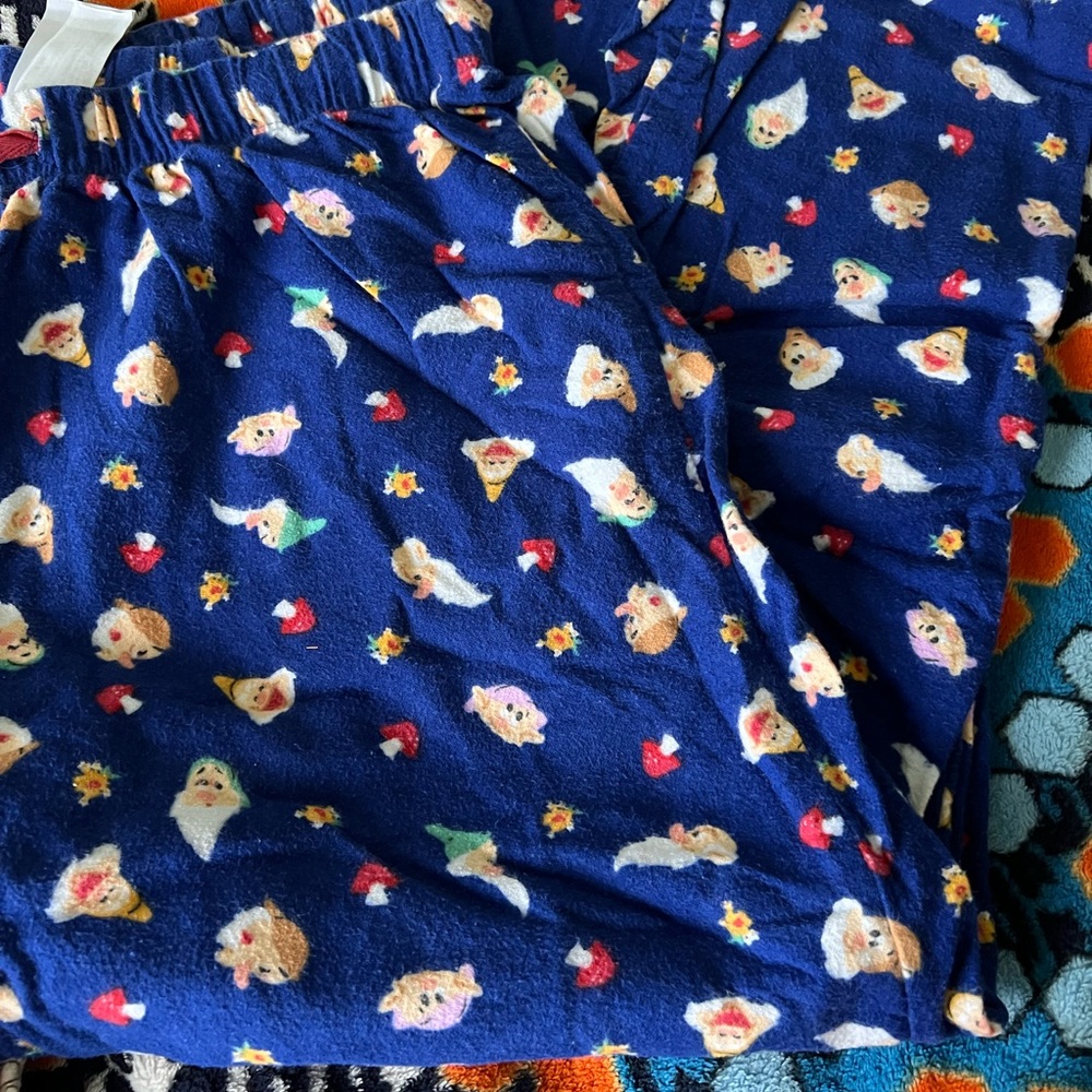 Disney Pajamas 1 set Winnie the Pooh & 1 Pair flannel seven dwarfs pants - Picture 2 of 5